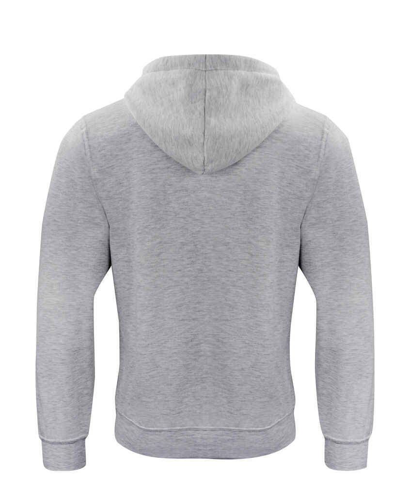 Clique Basic Hoody grijsmelange achterkant