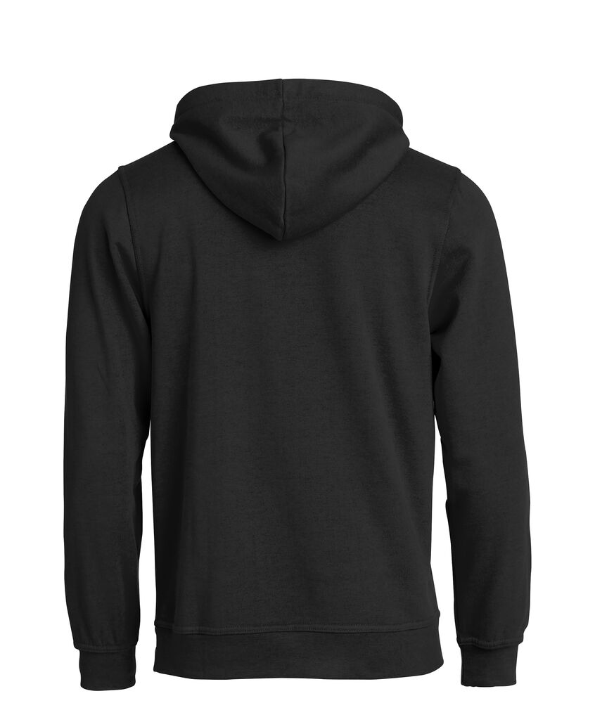 Clique Basic Hoody zwart achterkant