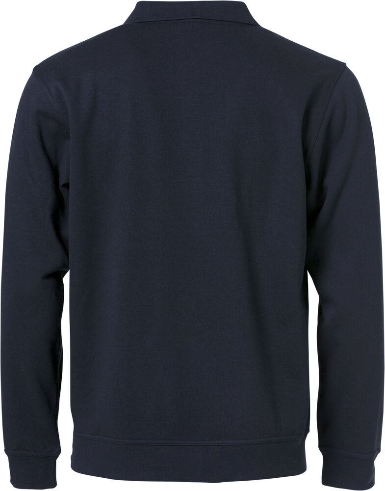 Clique Basic Polo Sweater dark navy achterkant