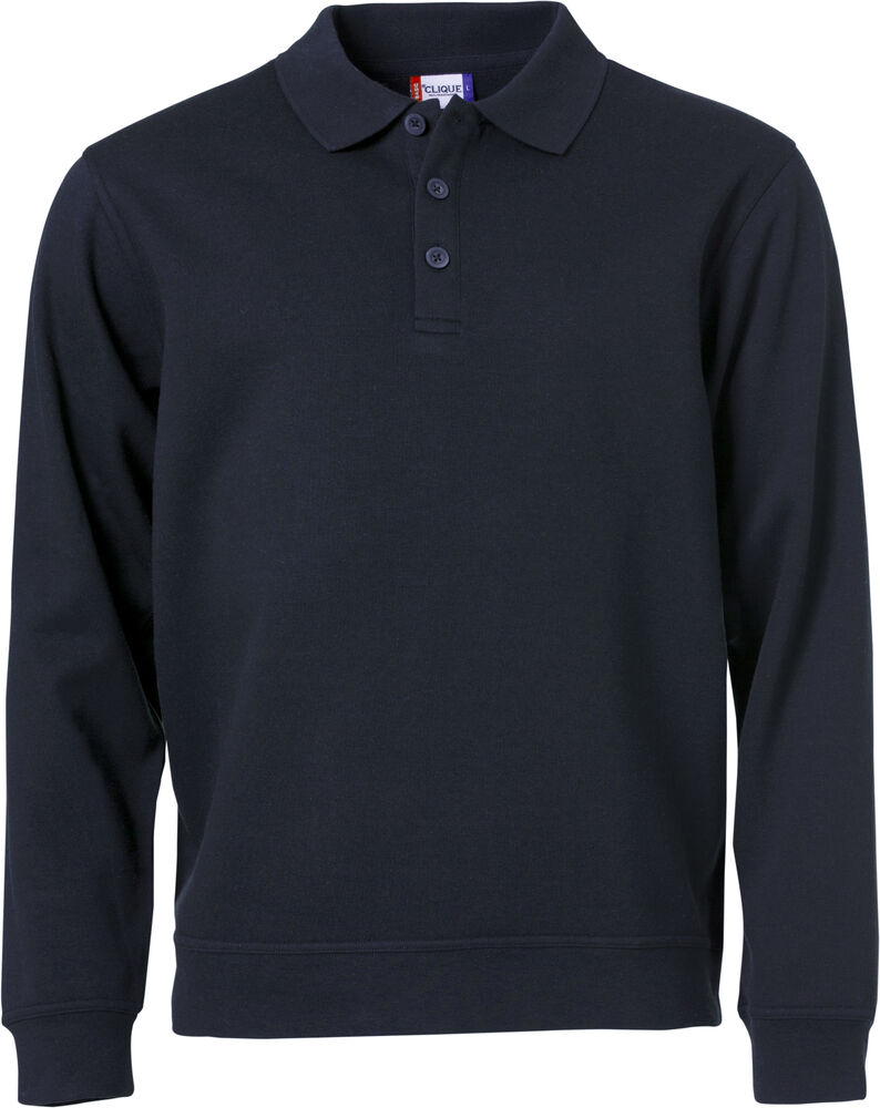 Clique Basic Polo Sweater dark navy