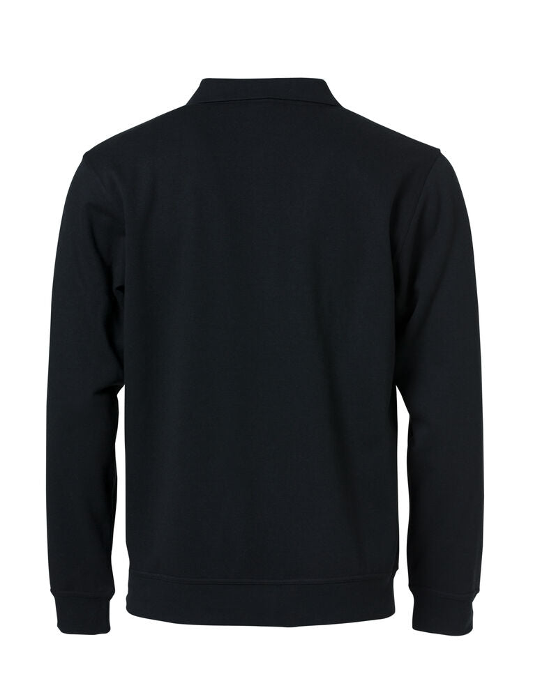Clique Basic Polo Sweater zwart achterkant
