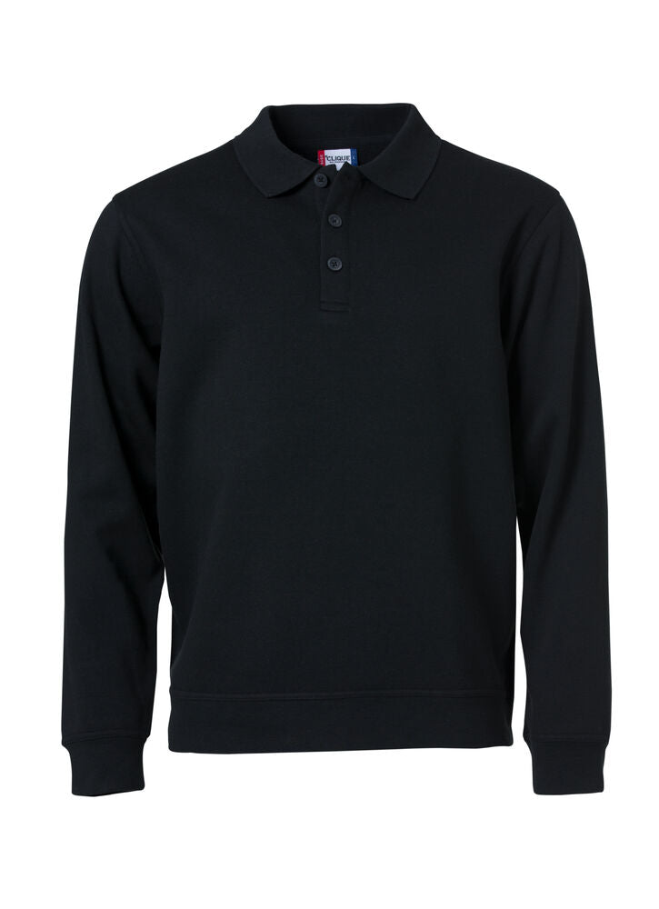 Clique Basic Polo Sweater zwart
