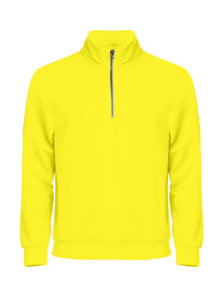 Clique Basic Half Zip signaalgeel