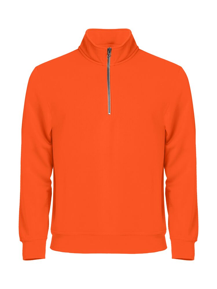 Clique Basic Half Zip signaaloranje