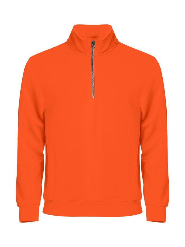 Clique Basic Half Zip signaaloranje