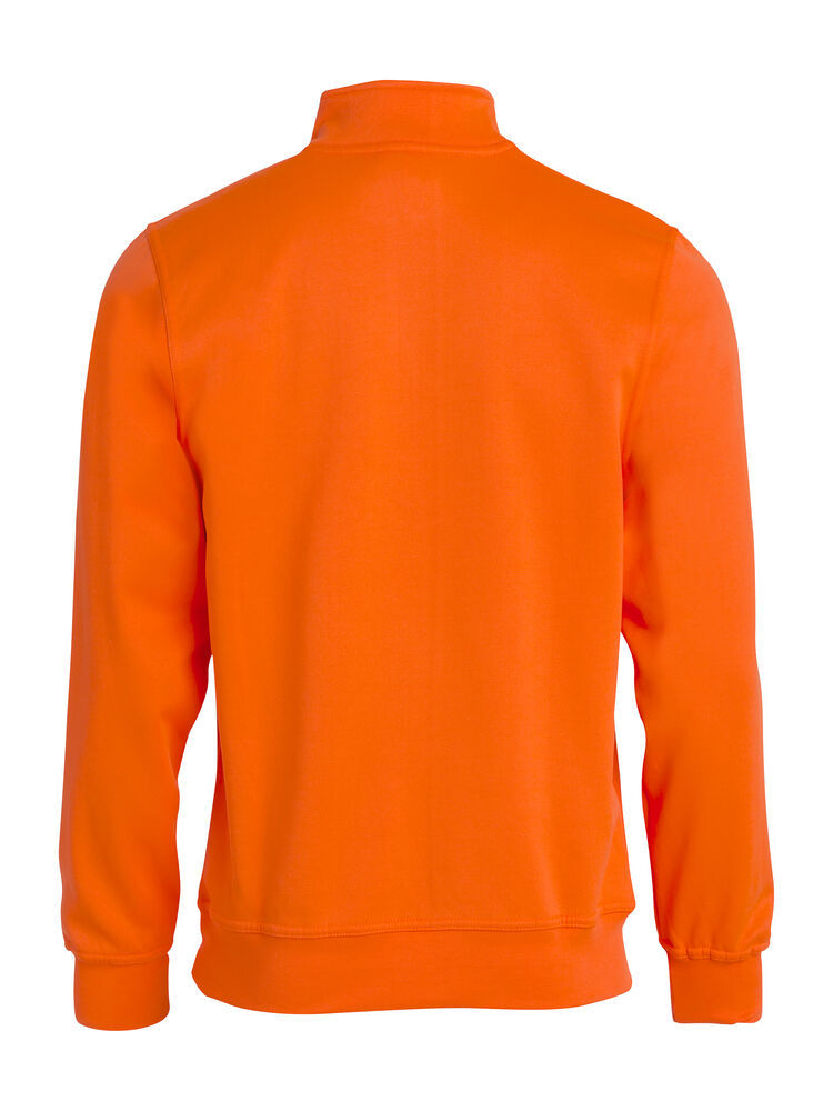Clique Basic Half Zip signaaloranje achterkant