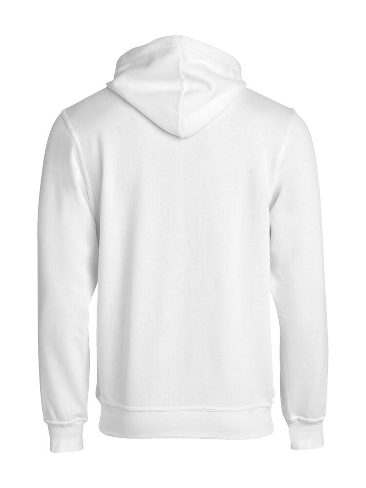 Clique Basic Hoody Full Zip Heren wit achterkant