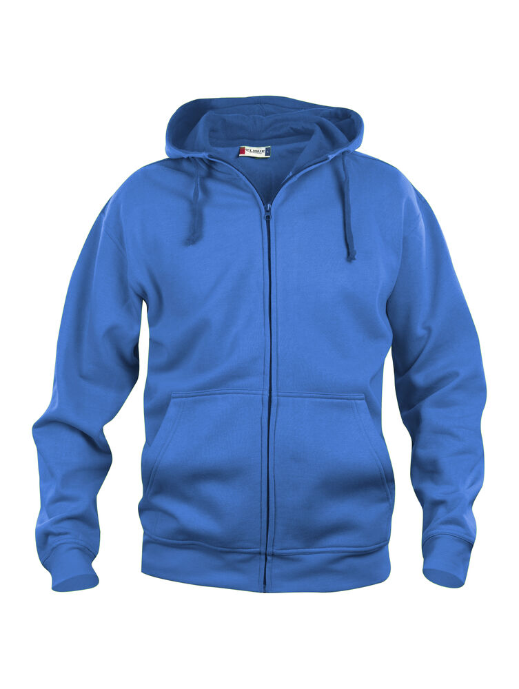 Clique Basic Hoody Full Zip Heren kobalt