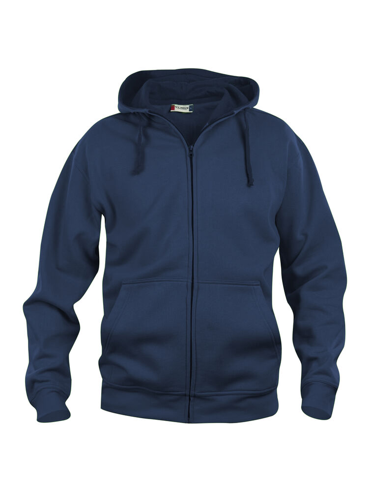 Clique Basic Hoody Full Zip Heren dark navy