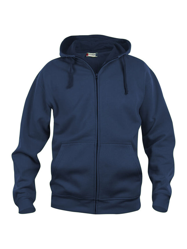 Clique Basic Hoody Full Zip Heren dark navy