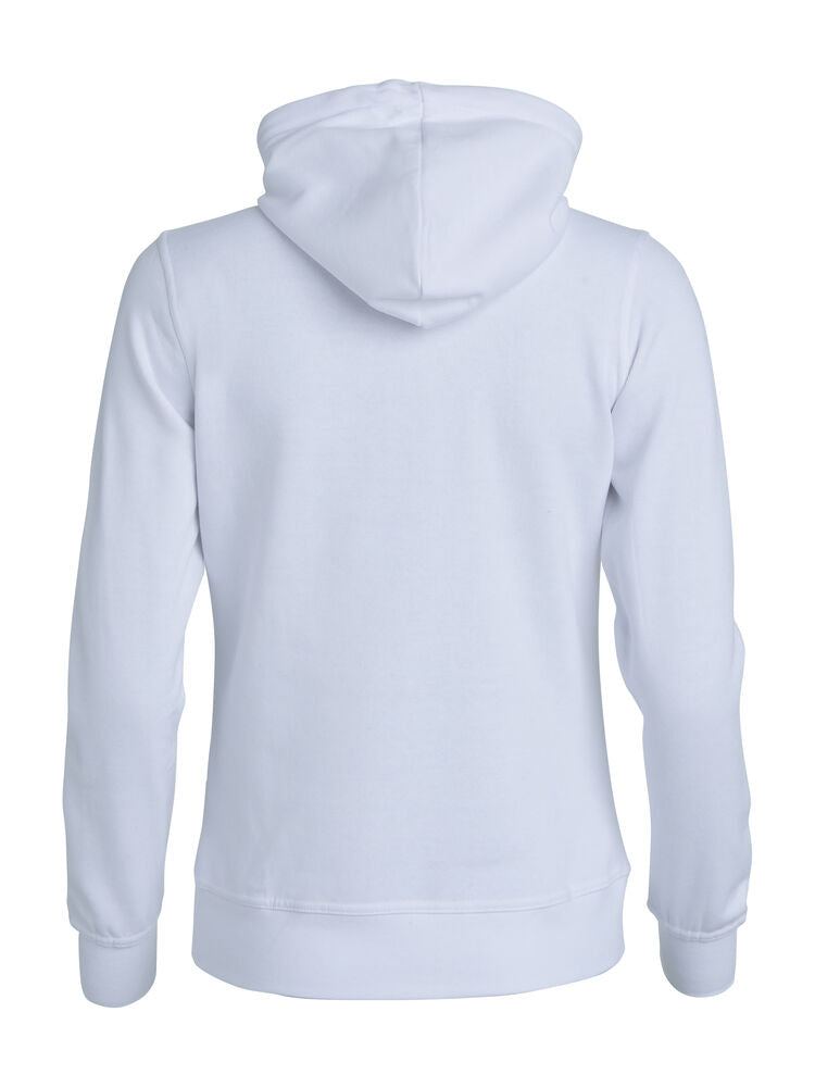 Clique Basic Hoody Full Zip Dames wit achterkant