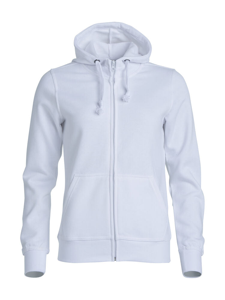Clique Basic Hoody Full Zip Dames wit