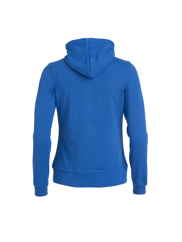 Clique Basic Hoody Full Zip Dames kobalt achterkant