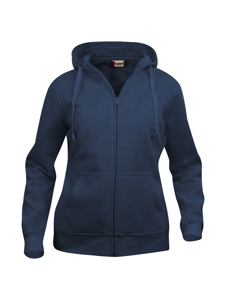 Clique Basic Hoody Full Zip Dames dark navy