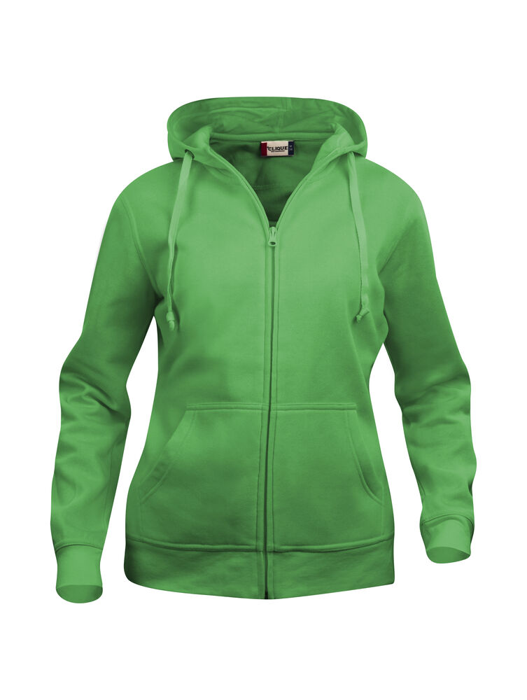 Clique Basic Hoody Full Zip Dames appelgroen