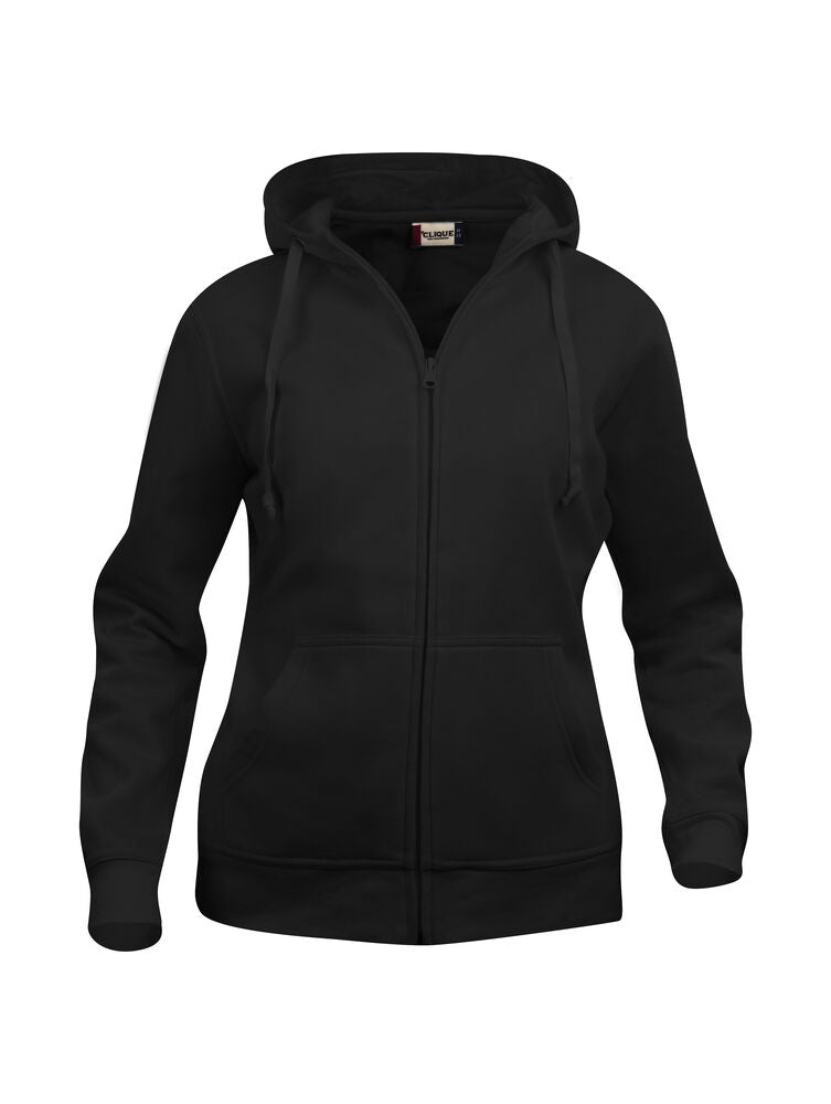 Clique Basic Hoody Full Zip Dames zwart
