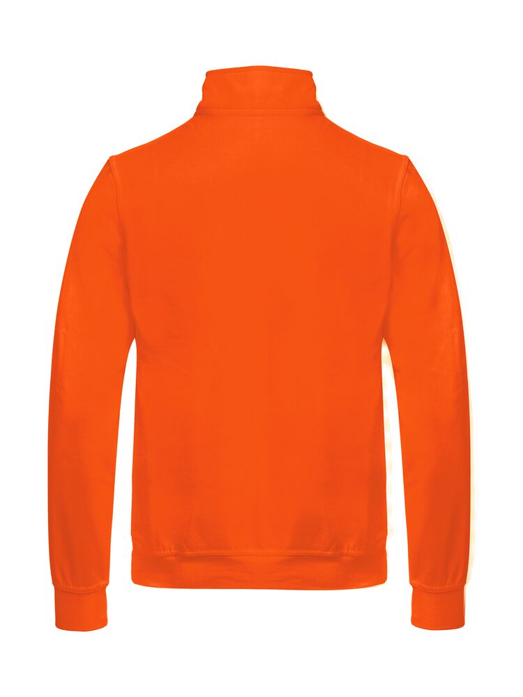 Clique Basic Cardigan Heren signaaloranje achterkant