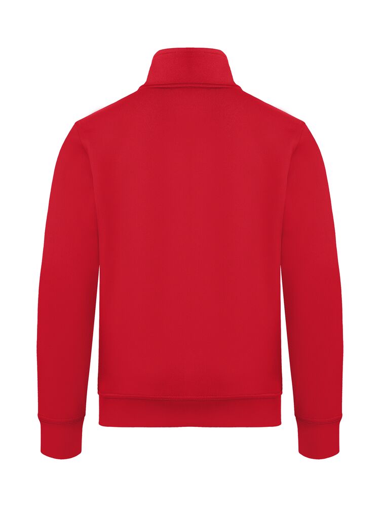 Clique Basic Cardigan Heren rood achterkant