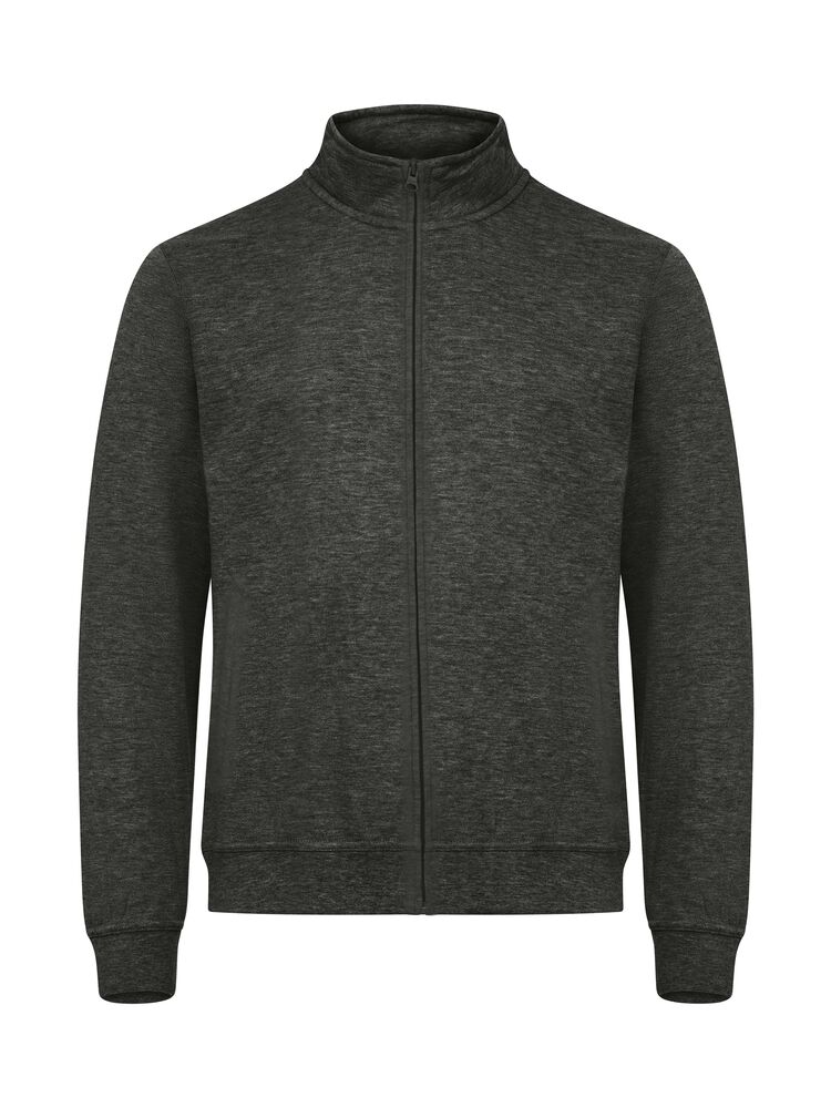 Clique Basic Cardigan Heren antraciet melange