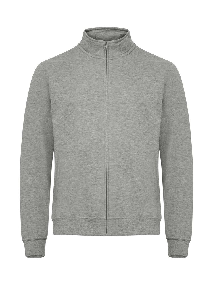 Clique Basic Cardigan Heren grijsmelange