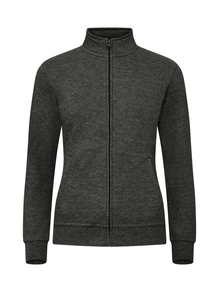 Clique Basic Cardigan Dames antraciet melange