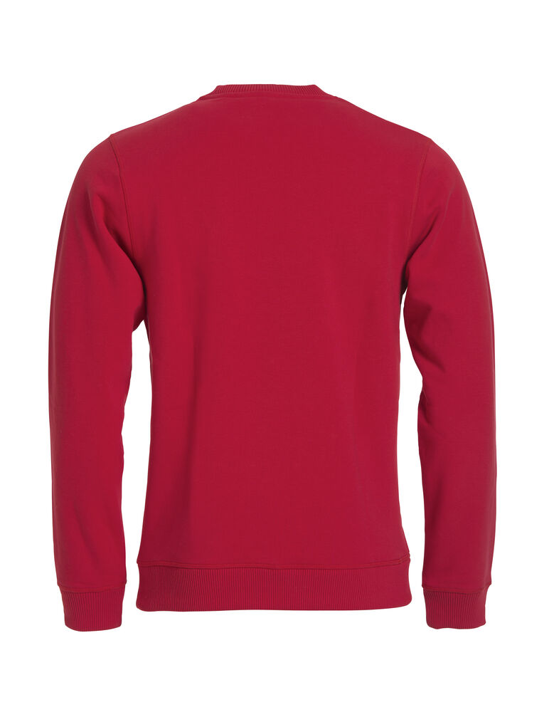 Clique Classic Roundneck rood achterkant
