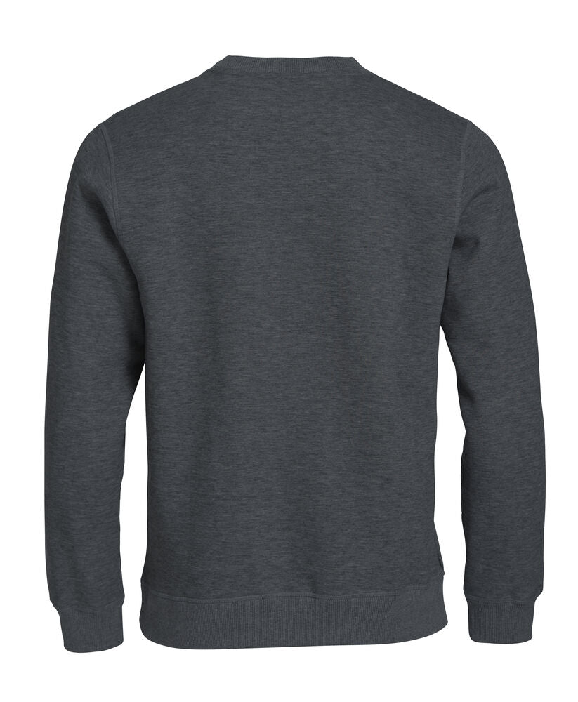 Clique Classic Roundneck antraciet melange achterkant