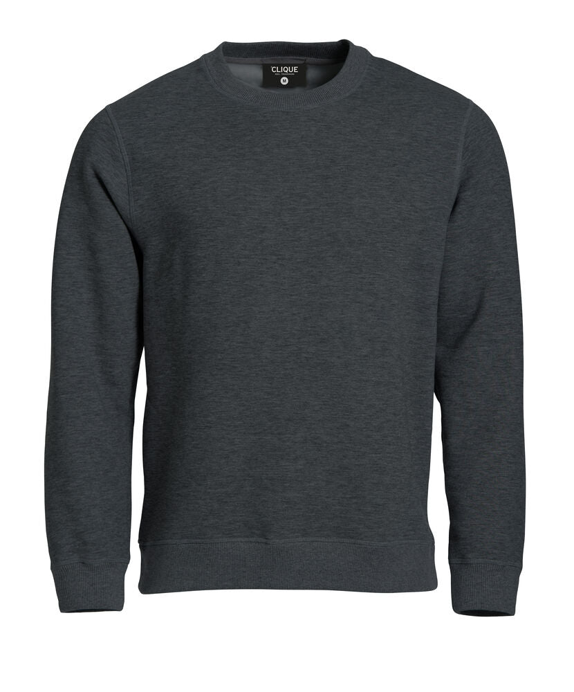 Clique Classic Roundneck antraciet melange