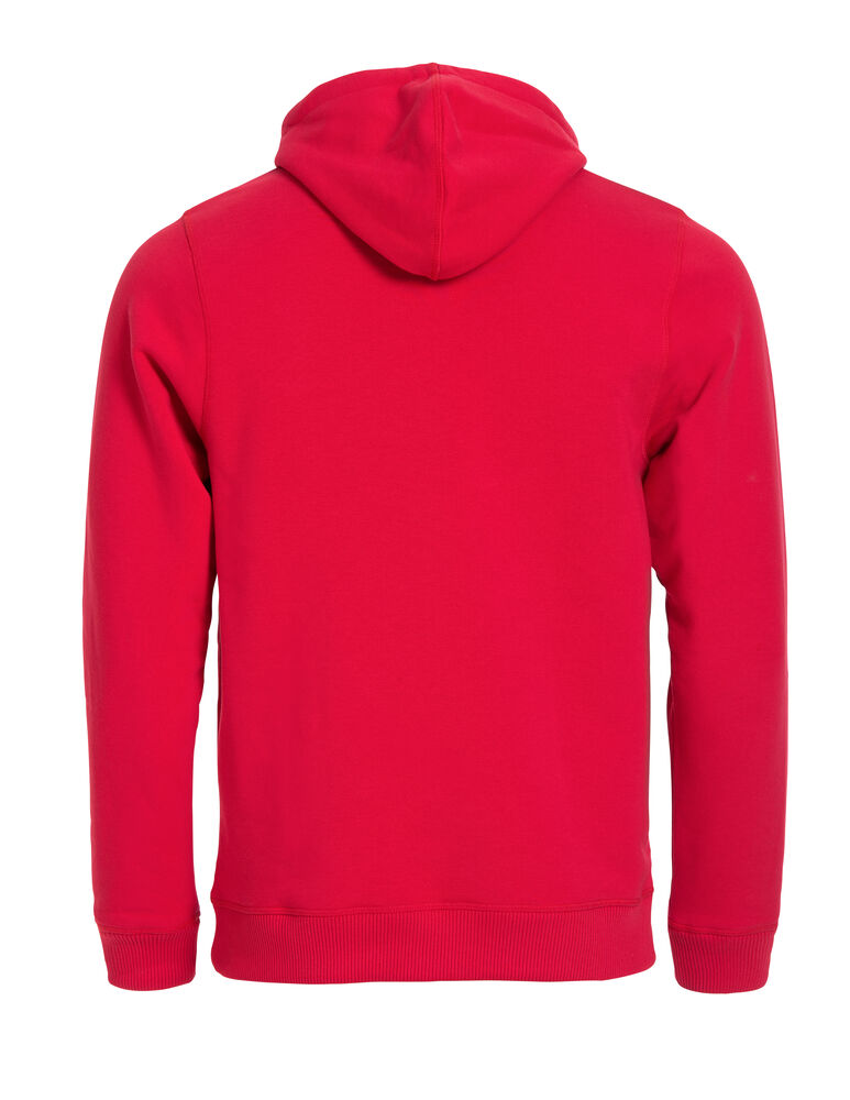 Clique Classic Hoody Heren rood achterkant