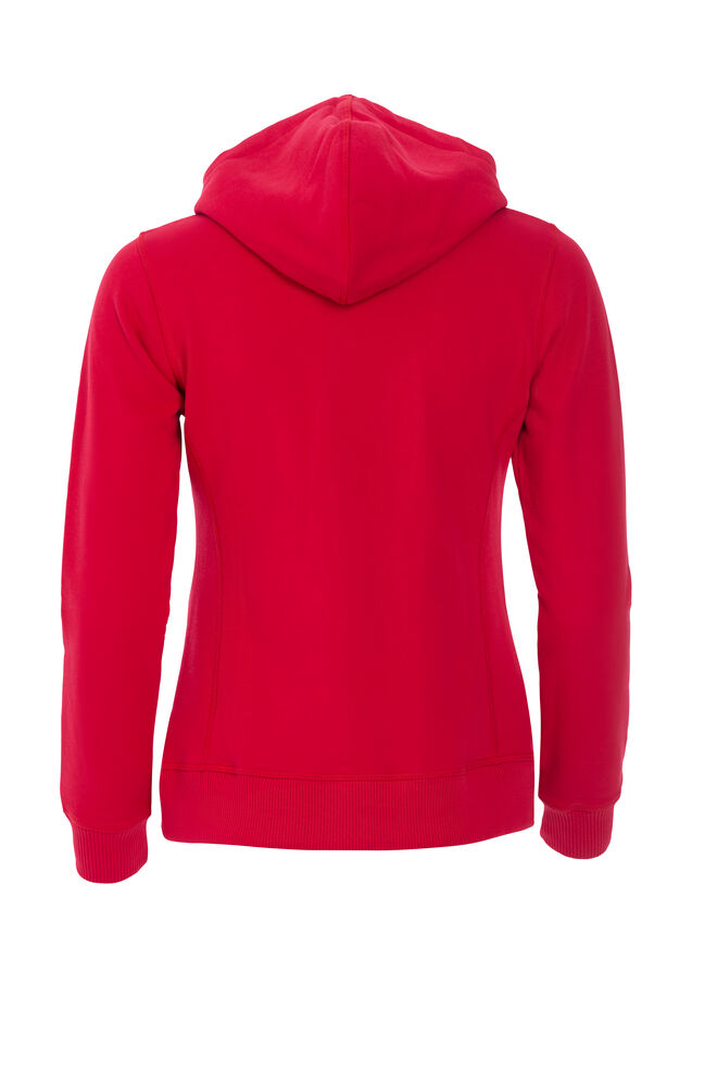 Clique Classic Hoody Dames rood achterkant