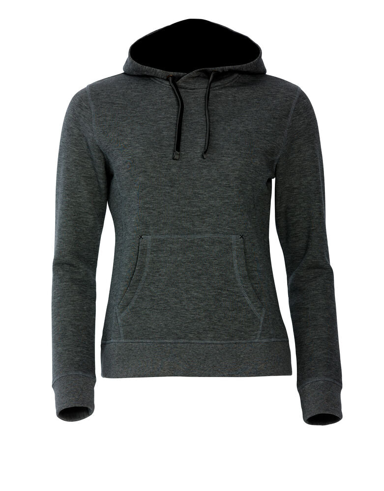 Clique Classic Hoody Dames antraciet melange