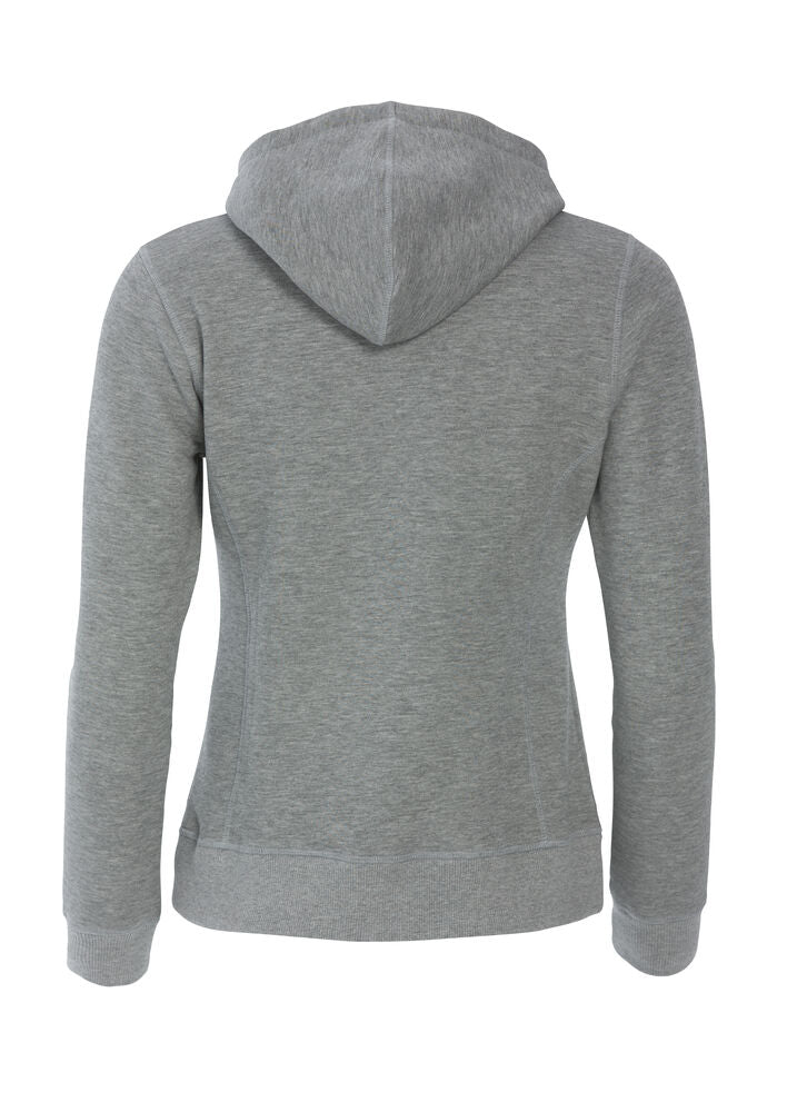 Clique Classic Hoody Dames grijsmelange achterkant