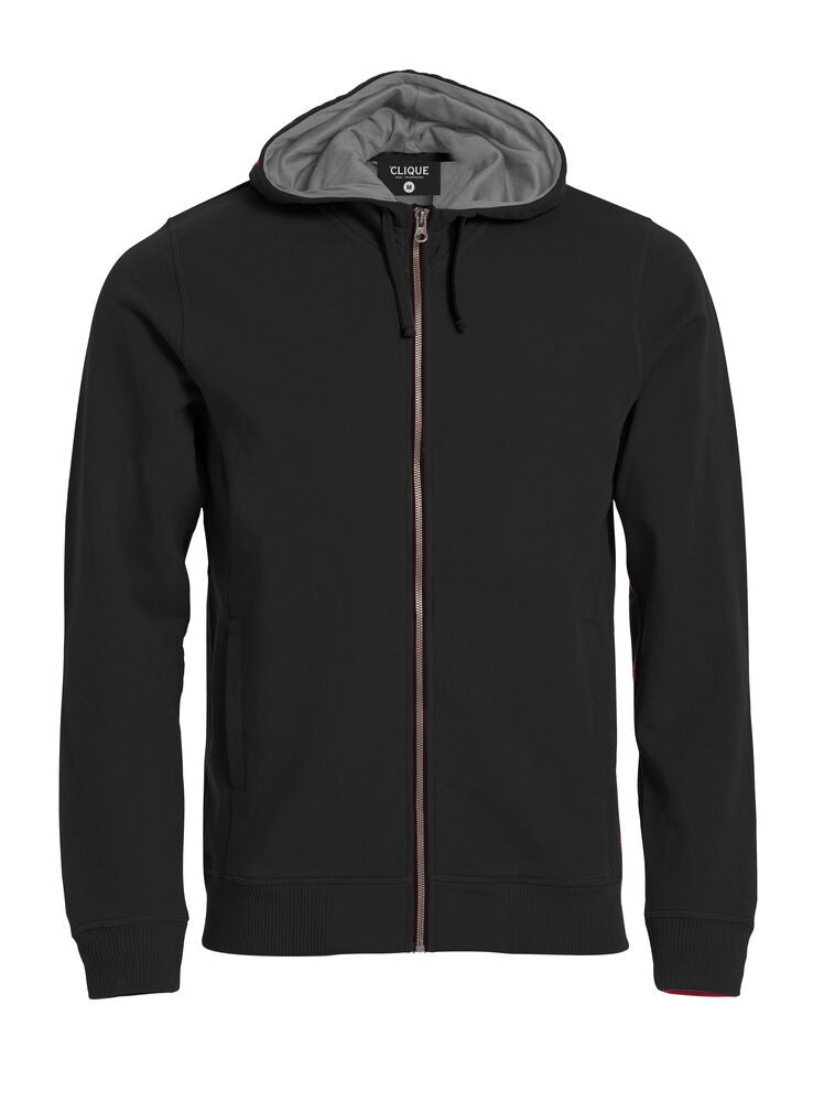 Clique Classic Hoody Full Zip Heren zwart