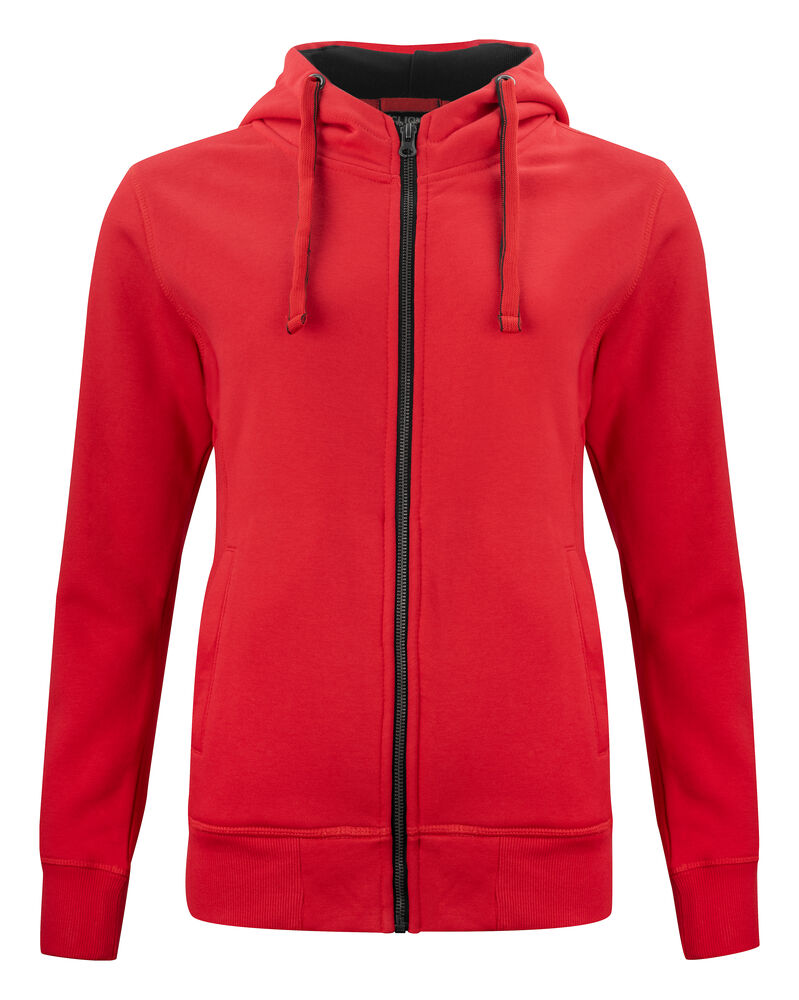 Clique Classic Hoody Full Zip Dames rood