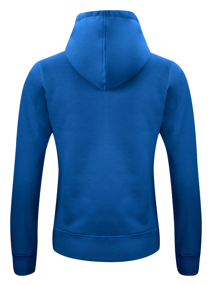 Clique Classic Hoody Full Zip Dames kobalt achterkant