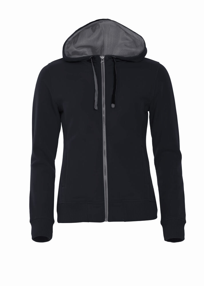 Clique Classic Hoody Full Zip Dames zwart