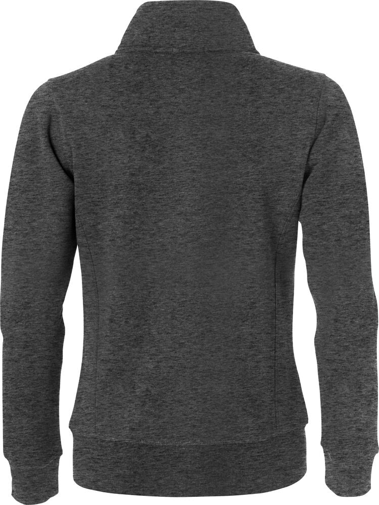 Clique Classic Cardigan Dames antraciet melange achterkant