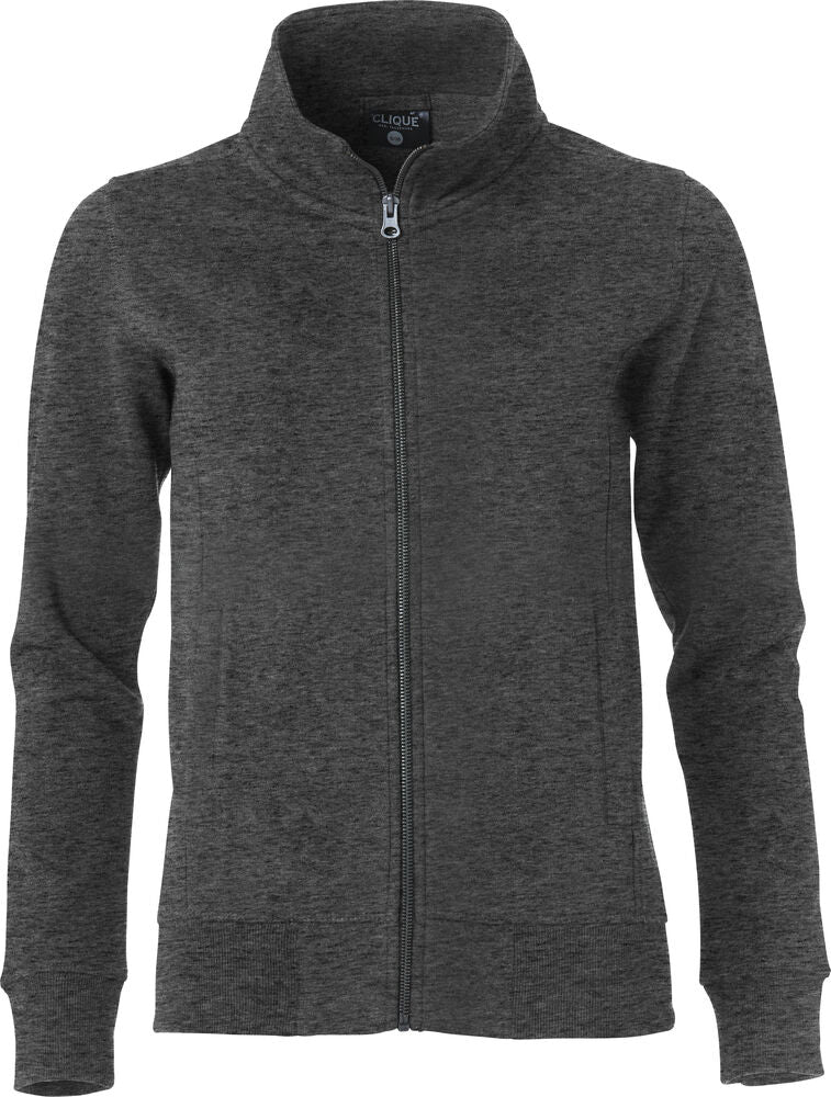 Clique Classic Cardigan Dames antraciet melange