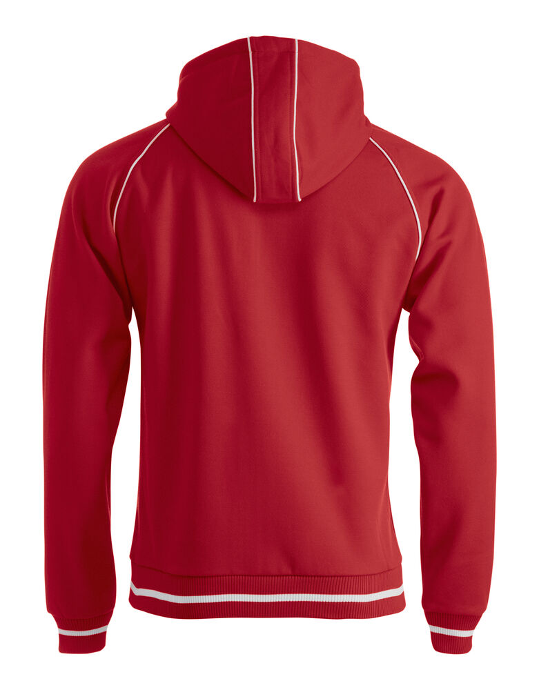 Clique Gerry Hooded Jack Heren rood achterkant
