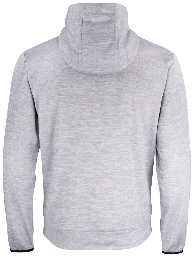 Clique Oakdale Hoody Heren ash achterkant