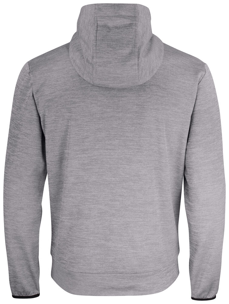 Clique Oakdale Hoody Heren grijsmelange achterkant