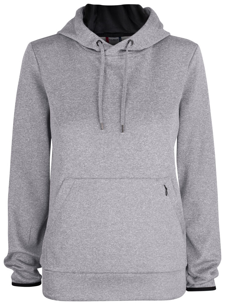 Clique Oakdale Hoody Dames grijsmelange