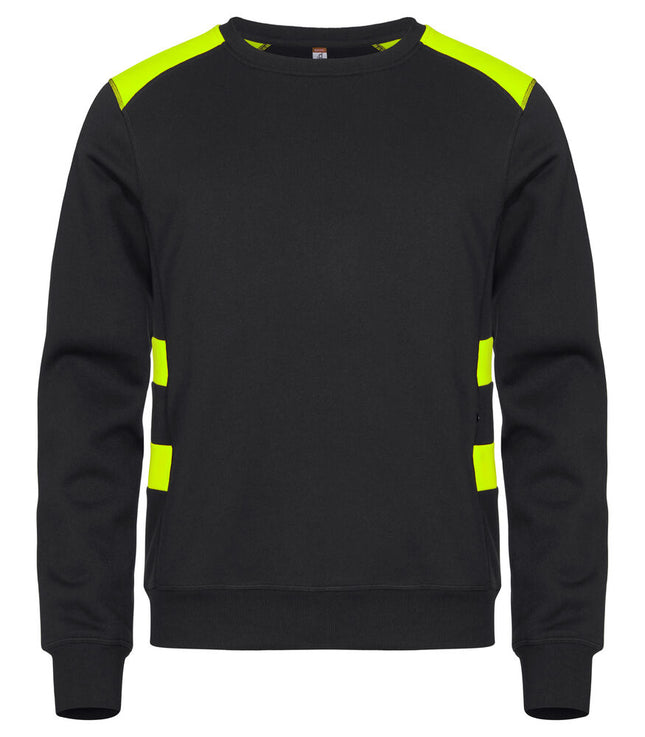 Clique Ambition Roundneck signaalgeel