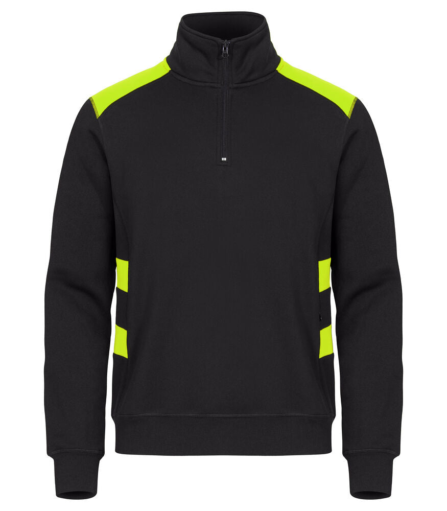 Clique Ambition Half Zip signaalgeel