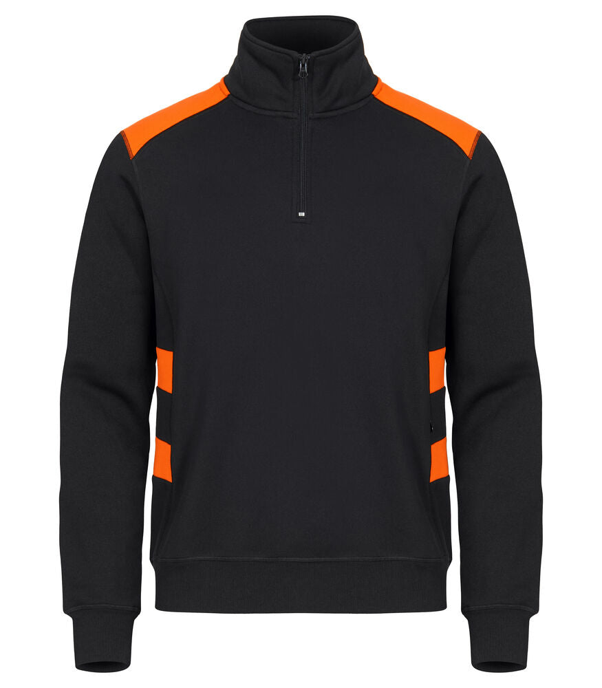 Clique Ambition Half Zip signaaloranje