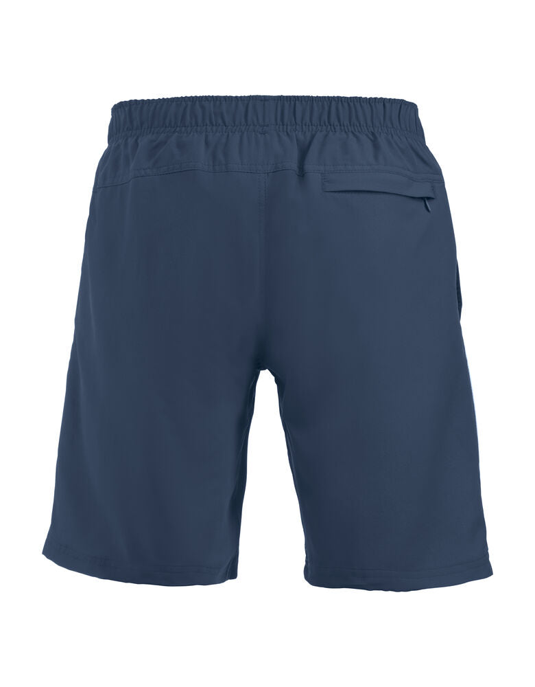 Clique Hollis Shorts navy/wit achterkant
