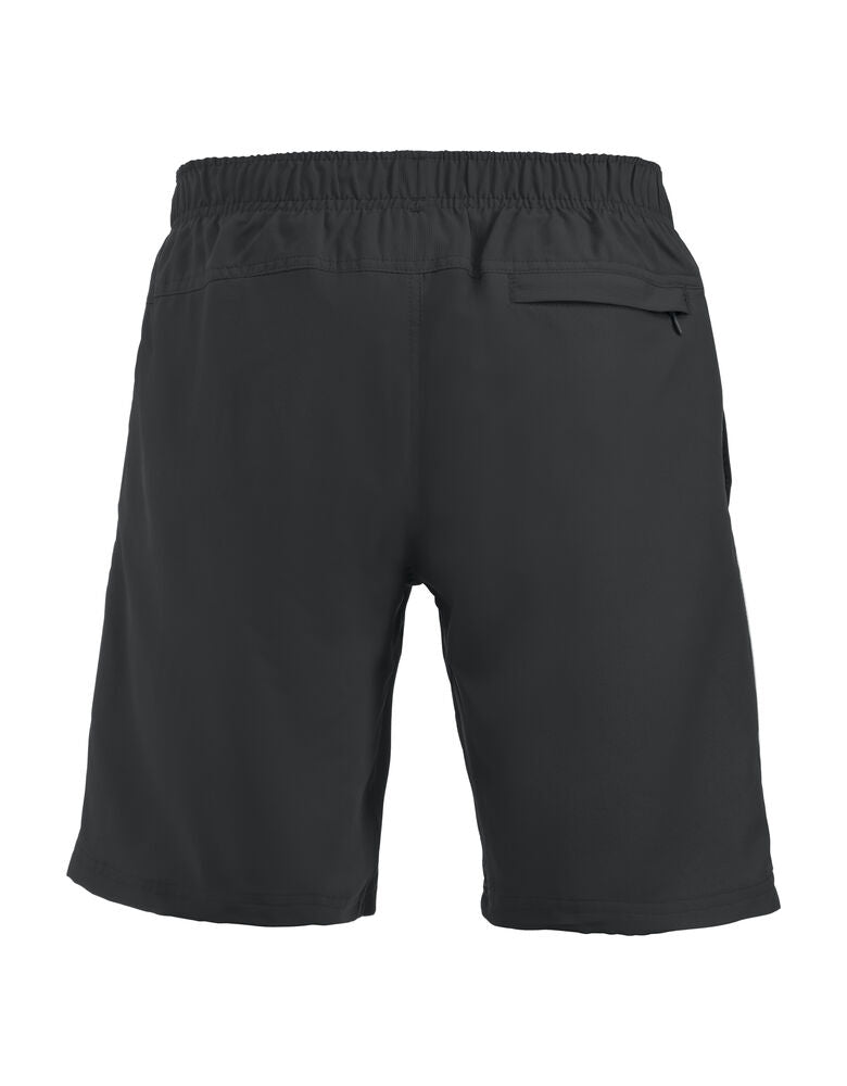 Clique Hollis Shorts zwart/wit achterkant