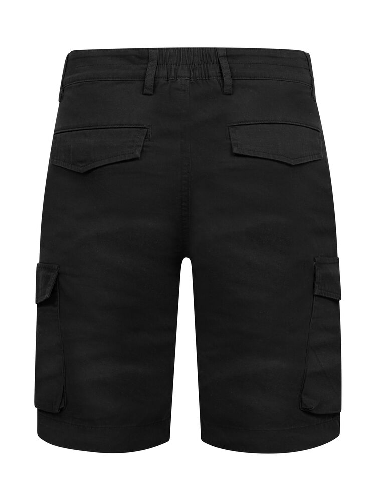 Clique Cargo shorts zwart achterkant