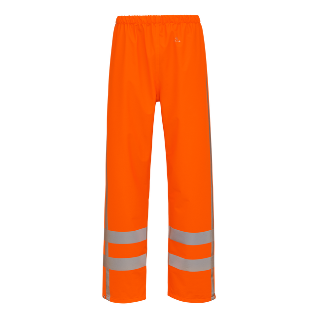 Dry Zone Visible Hi-Vis Rain Trousers with vertical reflective stripes