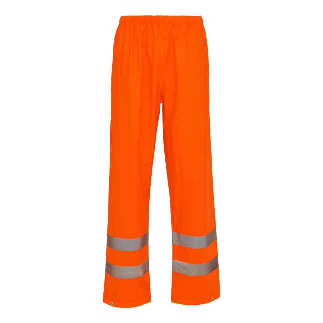 Dry Zone Visible Rain Trousers Hi-Vis with reflective stripes